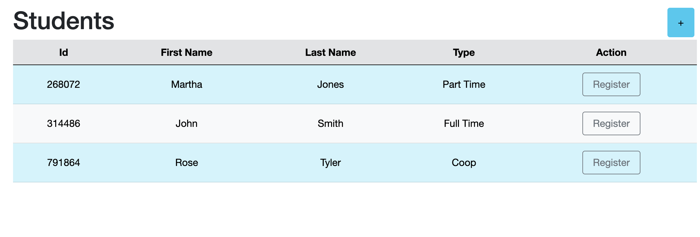 Registrar Project Screenshot